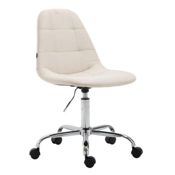 Clp Silla De Oficina Reims En Tela Crema 56x47x79 Cm