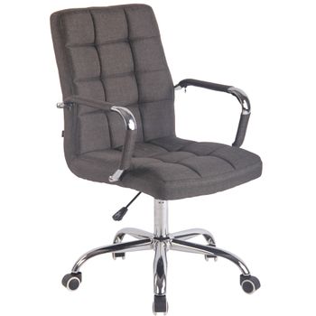 Clp Silla De Oficina Deli En Tela Gris Oscuro 62x56x Cm