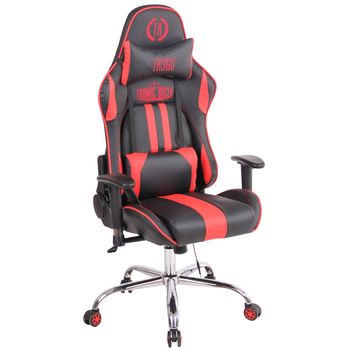 Clp Silla Gamer Masajeante Limit Xm Simil Cuero Negro/rojo 51x67x Cm