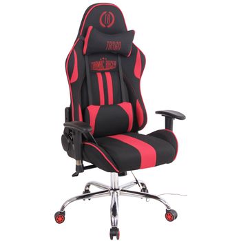 Clp Silla Gamer Función Masaje Limit Xm En Tela Negro/rojo 51x67x Cm