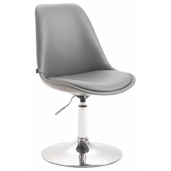 Clp Silla De Comedor Maverick Simil Cuero Gris 57x48x76 Cm