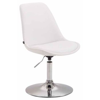 Clp Silla De Comedor Maverick Simil Cuero Blanco 57x48x76 Cm