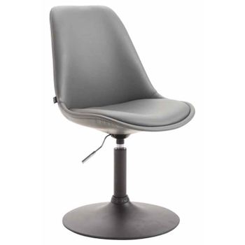 Clp Silla De Comedor Maverick Simil Cuero Gris 57x48x76 Cm