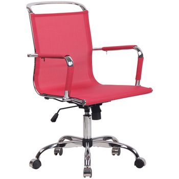 Clp Silla De Oficina Barnet Mesh En Microfibra Rojo 63x58x94 Cm