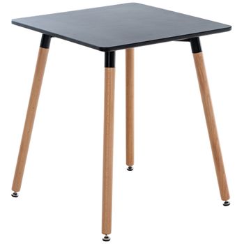 Clp Mesa De Cocina Viborg Madera Negro 60x60x70 Cm