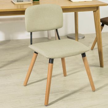 Sillas De Comedor Modernas Con Respaldo H81cm Beige