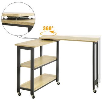 Topkit, Mesa De Escritorio Burgos 5210, Mesa De Ordenador Pequeña, mesa De  Escritorio Con Cajon Y Puerta, Wengue con Ofertas en Carrefour