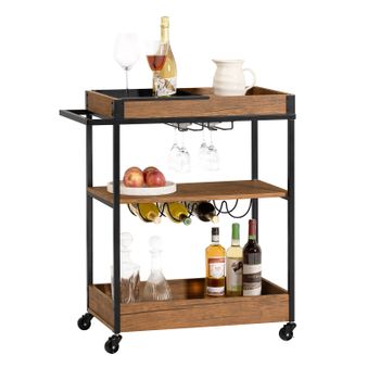 Carro De Cocina Con Ruedas Con 4 Cestas Extraíbles 4 Bandejas Y 2 Cajones  Color Blanco 87x 67x 37cm- Meyvaser con Ofertas en Carrefour