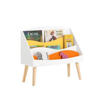 Estantería Infantil Organizador De Juguetes Multifuncional Con 1 Gancho Y 5  Compartimientos Con Forma De Elefante Blanco 110 X 25 X 60 Cm Kmb62-w Sobuy  Es con Ofertas en Carrefour