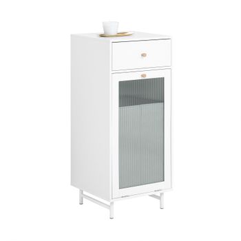 SoBuy BZR73-W Mueble para Ropa Sucia Armario Multifuncional para Baño con 1  Cesto y 1 Cajón Blanco 40 x 38 x 90 ES : : Hogar y cocina