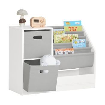 Organizador De Almacenamiento De Juguetes Multifuncional Armario Infantil  Mueble Para Niños Con 3 Cajones 45 X 40 X 80 Cm Kmb72-w Sobuy Es con  Ofertas en Carrefour