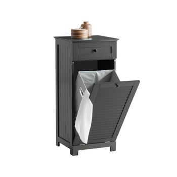 Sobuy Bzr57-w Cesto Para Ropa Sucia Con 2 Compartimientos Extraíbles Mueble Organizador  Para Lavadora 77 X 38 X 80 Cm Es con Ofertas en Carrefour