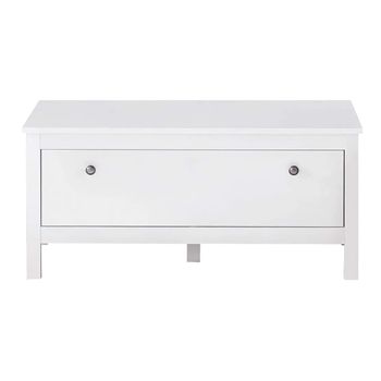 Mueble De 1 Puerta, Melamina Blanca Leone 91 Cm