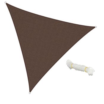 Vela De Sombra Triangular - 5x5x5m Marrón Ecd Germany