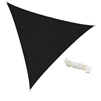 Vela De Sombra Triangular - 3,6x3,6x3,6m Antracita Ecd Germany