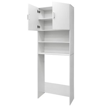 Armario Alto De Lavadora 190 X 62,5 Cm Blanco Ecd Germany