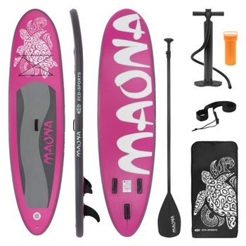 Tabla Hinchable Maona Paddle Surf / Sup 308x76x10 Cm Rosa Ecd Germany