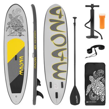 Tabla Hinchable Maona Paddle Surf / Sup 308x76x10 Cm Gris Ecd Germany