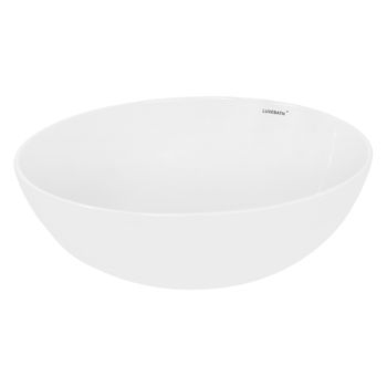 Lavabo Cerámico Redondo 400 X 395 X 147 Mm Blanco Ecd Germany