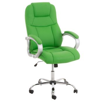 Clp Silla De Oficina Apoll V2 Simil Cuero Verde 70x66x113 Cm