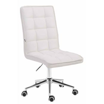 Clp Taburete Peking V2 Simil Cuero Blanco 61x43x Cm