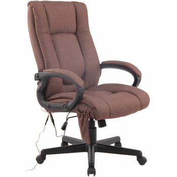 Clp Silla De Oficina Sparta Xm Con Función De Masaje Tela Marrón 70x66x Cm