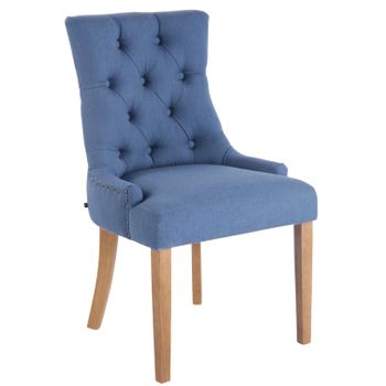 Clp Silla De Comedor Aberdeen En Tela Azul 58x55x92 Cm