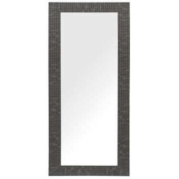 Espejo De Pared Negro 50 X 130 Cm Retro Clásico Salón Dormitorio Pasillo Plaisir - Negro