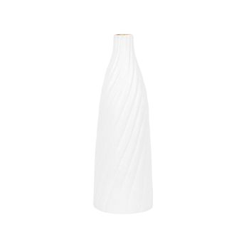 Jarrón Decorativo Blanco 45 Cm De Terracota Minimalista Decoración Escandinava Moderna Florentia - Blanco