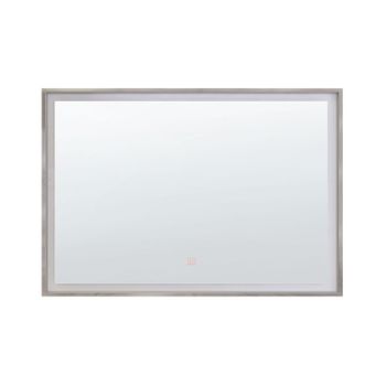 Espejo De Baño Iluminado Led Rectangular 60 X 80 Cm Glamour Argens - Plateado