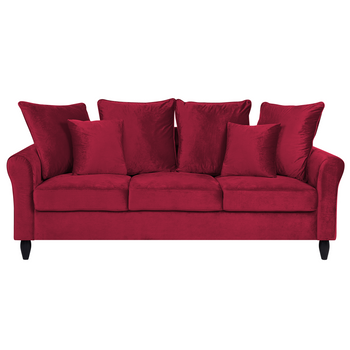 Sofa Chaise Longue Hela Reversible Rojo 4 Plazas 265x150 Cm Tanuk con  Ofertas en Carrefour