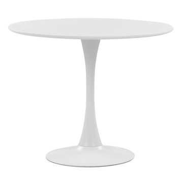 Mesa De Comedor Blanca Redonda Ø90 Cm Boca