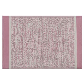 Alfombra De Exterior Sintética Rosa 120 X 180 Cm Ecológica Estilo Moderno Minimalista Ballari - Rosa