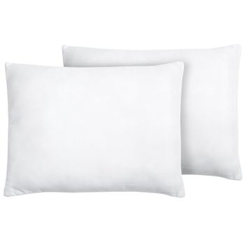 Almohada De Poliéster Blanco 50 X 60 Cm Perfil Alto Microfibra Relleno  Suave Errigal - Blanco con Ofertas en Carrefour