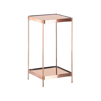 Mesa Auxiliar De Metal Melamina Homcom 45x35x75 Cm-roble Y Negro con  Ofertas en Carrefour