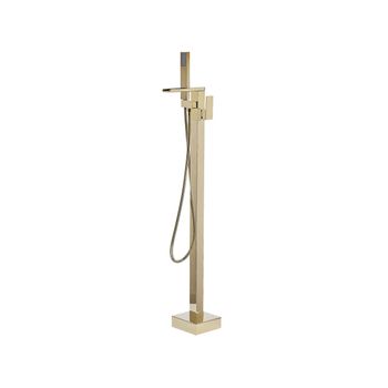 Grifo Mono Mando De Baño Dorado Cromo Independiente 118 Cm Accesorios De Baño Modernos Boyoma - Dorado