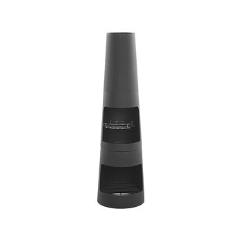 Pozo De Fuego Chimenea De Acero Negro Para Jardín Parrilla Madera Carbón Aire Libre Tromen - Negro