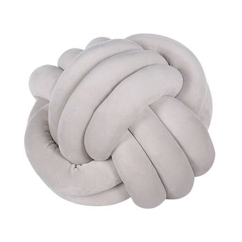 Cojín Decorativo Almohada Nudo Gris 30 X 30 Cm Accesorios Decorativos Malni - Gris