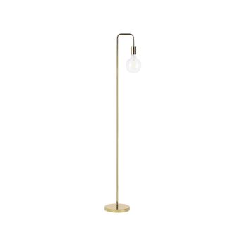 Lámpara De Pie Dorada Estilo Industrial Minimalista Sin Pantalla Savena - Dorado