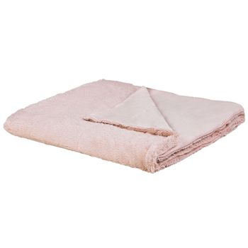 Manta Cubrecamas Colcha Rosa Felpa 180 X 200 Cm Dormitorio Mullido Gelik - Rosa