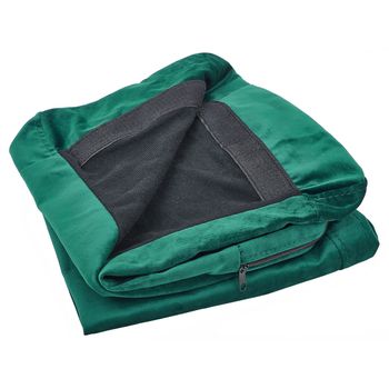 Funda Para Sillón De Terciopelo Verde Con Cierre Extraíble Bernes - Verde