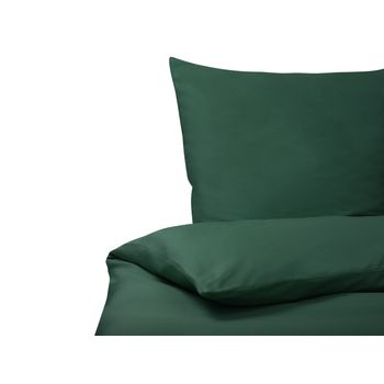 Conjunto De Fundas De Algodón Verde Edredón Funda De Almohada 155 X 220 Cm Moderno Elegante Dormitorio Harmonridge - Verde