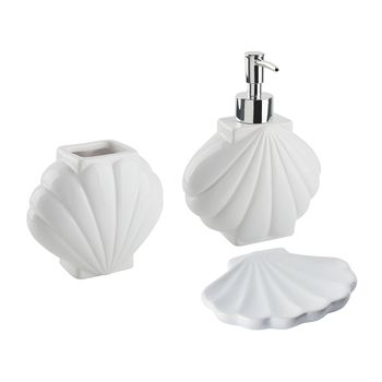 Ceramic 4-Piece Bathroom Accessories Set Turquoise GUATIRE