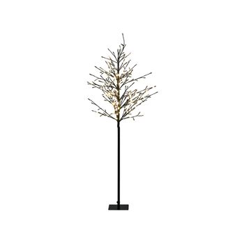 Árbol De Navidad Led De Metal Negro 150 Cm Decoración Interior Exterior Ikola - Negro