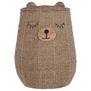 Cesta De Algas Marinas Natural Beige 68 Cm Oso Habitación Infantil Fulan - Natural