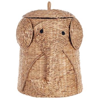 Cesta De Jacinto De Agua Natural Beige 68 Cm Elefante Habitación Infantil Dogon - Natural