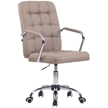 Clp Silla De Oficina Terni Tela Gris Topo 60x56x Cm