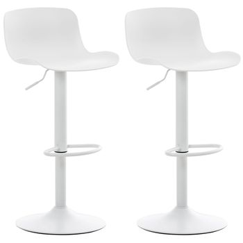 Pack 2 sillas blanco Saona modernas polipiel comedor salon cocina 97x51x42