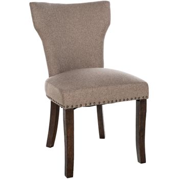 Clp Silla De Comedor Zadar En Tela Gris Topo 59x52x90 Cm