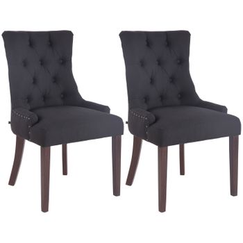 Clp Set De 2 Butacas De Salón Sugar Tela Gris 66x66x98 Cm con Ofertas en  Carrefour